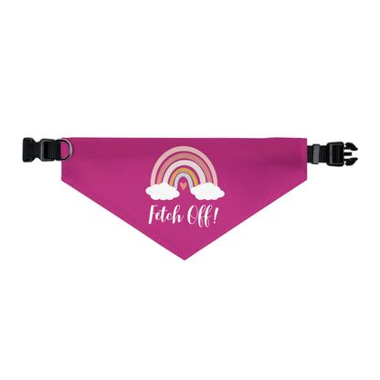 Rainbow Fetch Off Collar Bandana (magenta)