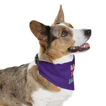 Kind Human Pet Collar Bandana (dark purple)