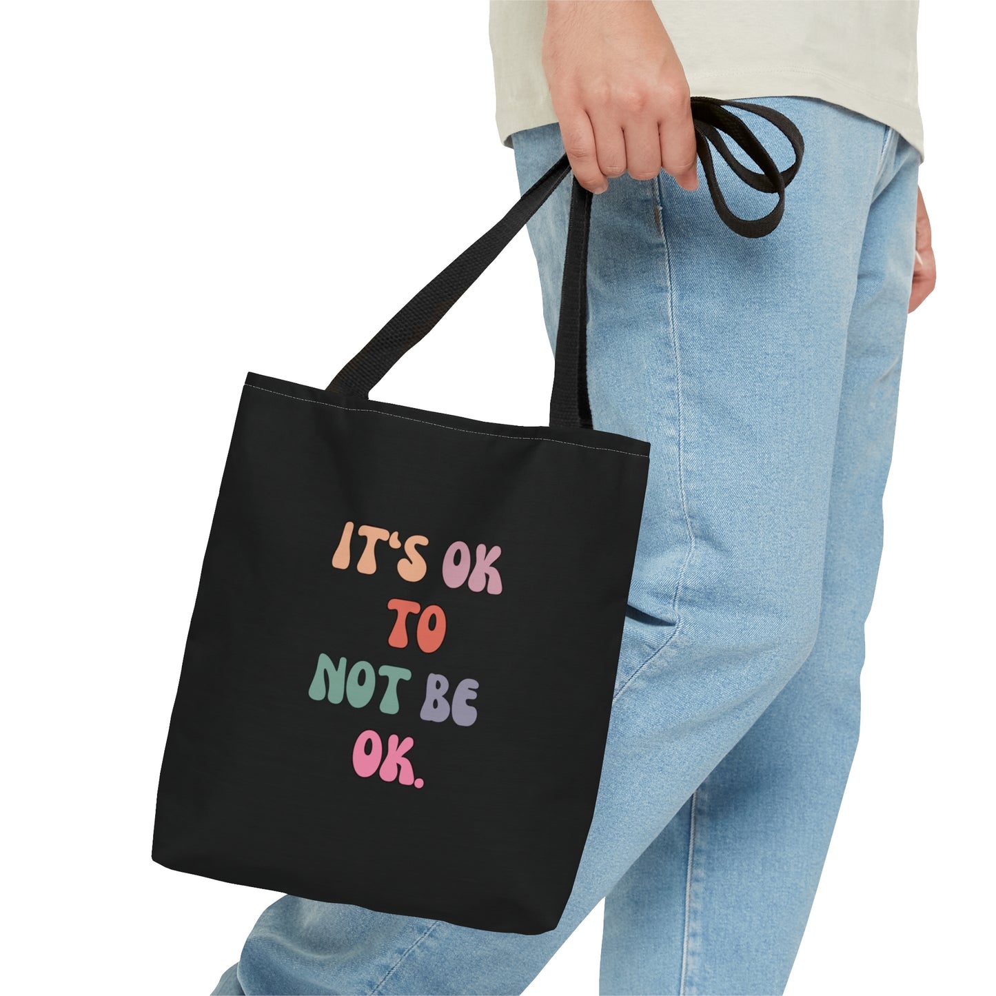 Heartfelt Acceptance Black Tote Bag