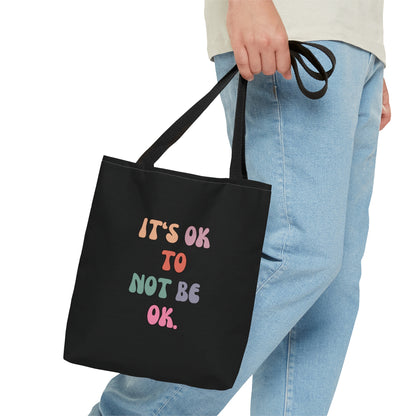 Heartfelt Acceptance Black Tote Bag