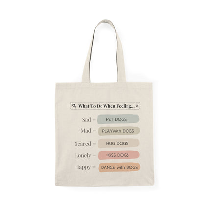 Pawsitively Comforting Natural Tote Bag