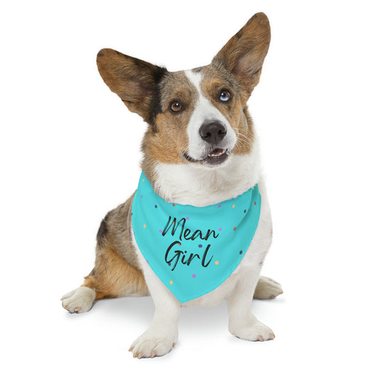 Mean Girl Pet Collar Bandana (teal)