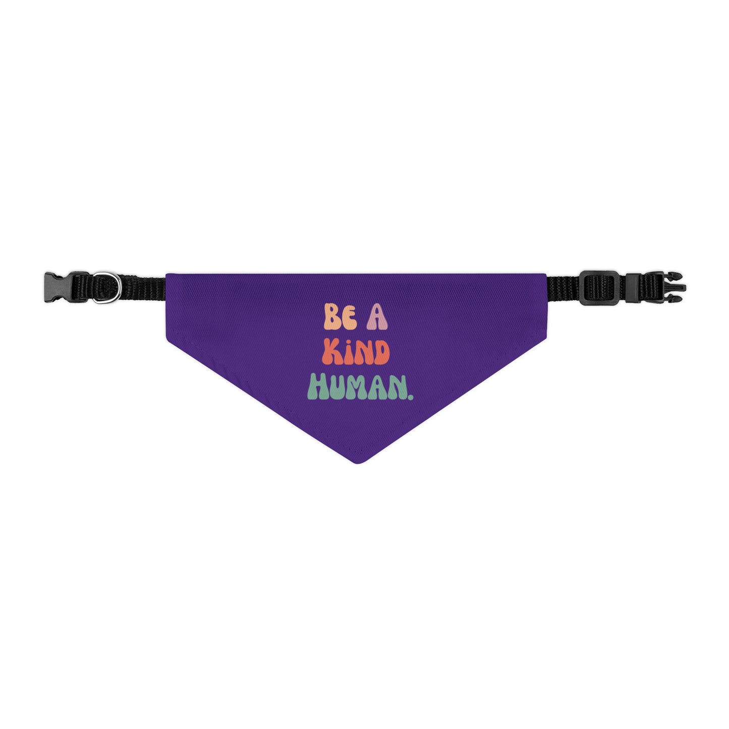 Kind Human Pet Collar Bandana (dark purple)