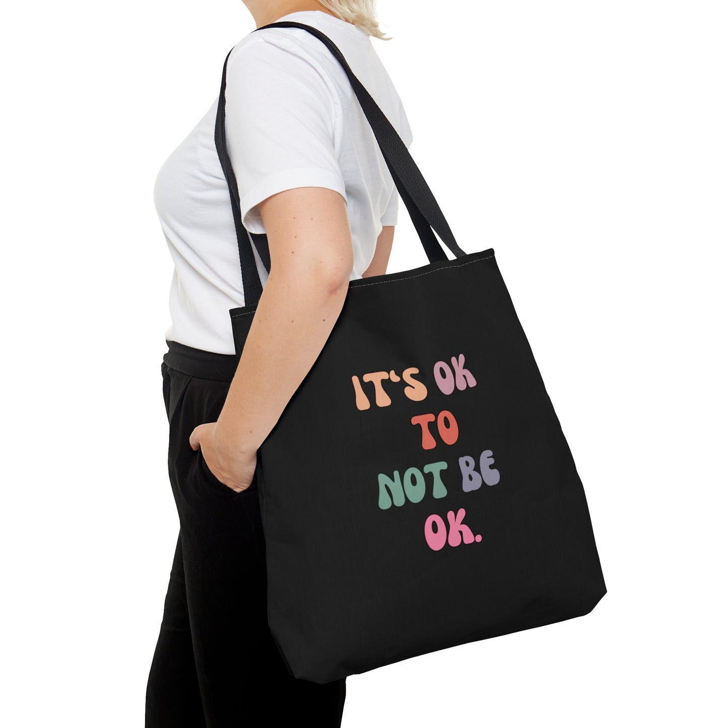 Heartfelt Acceptance Black Tote Bag