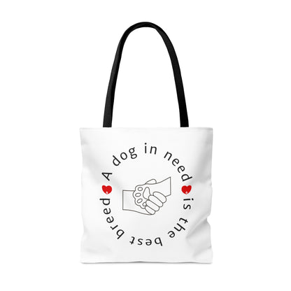 Paws for Purpose Tote Bag (white)