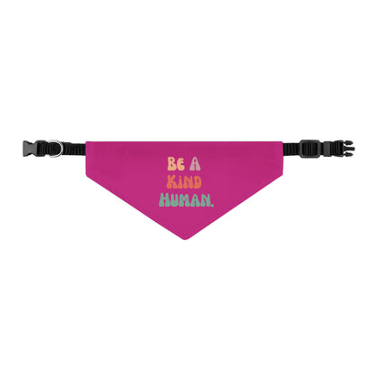 Kind Human Pet Collar Bandana (pink)