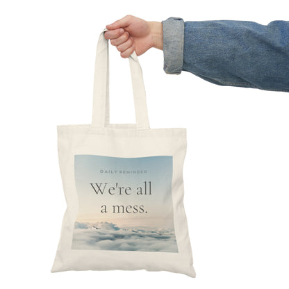 Embrace the Mess Natural Tote Bag