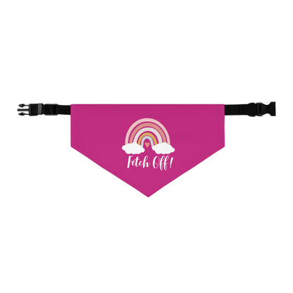 Rainbow Fetch Off Collar Bandana (magenta)