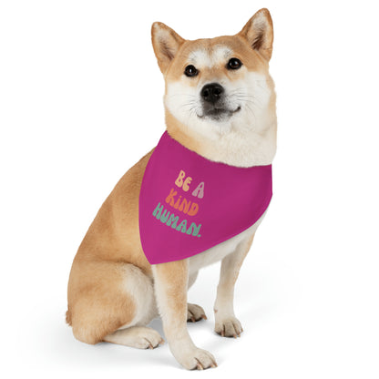 Kind Human Pet Collar Bandana (pink)