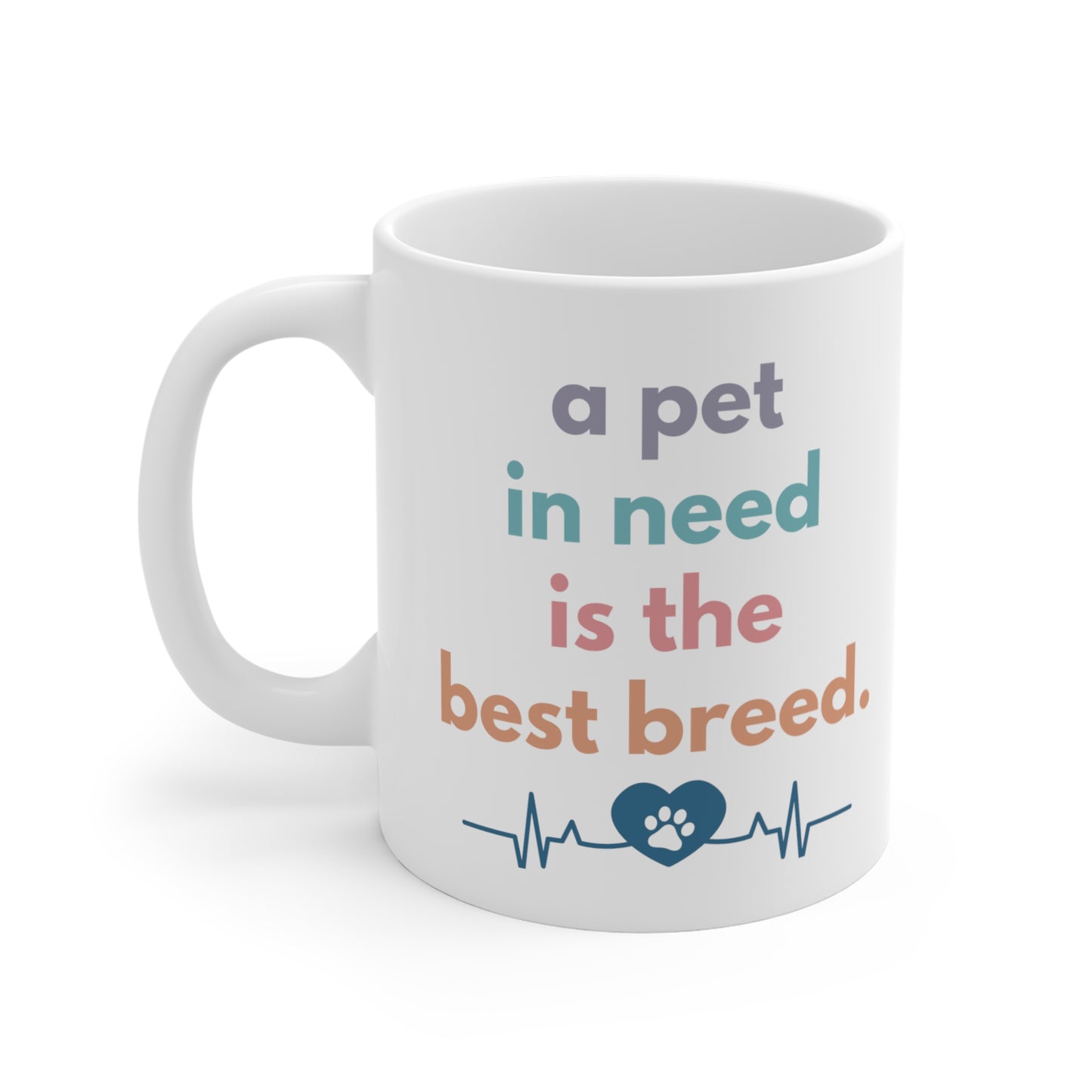 Paws of Compassion Ceramic Mug 11oz (pet)