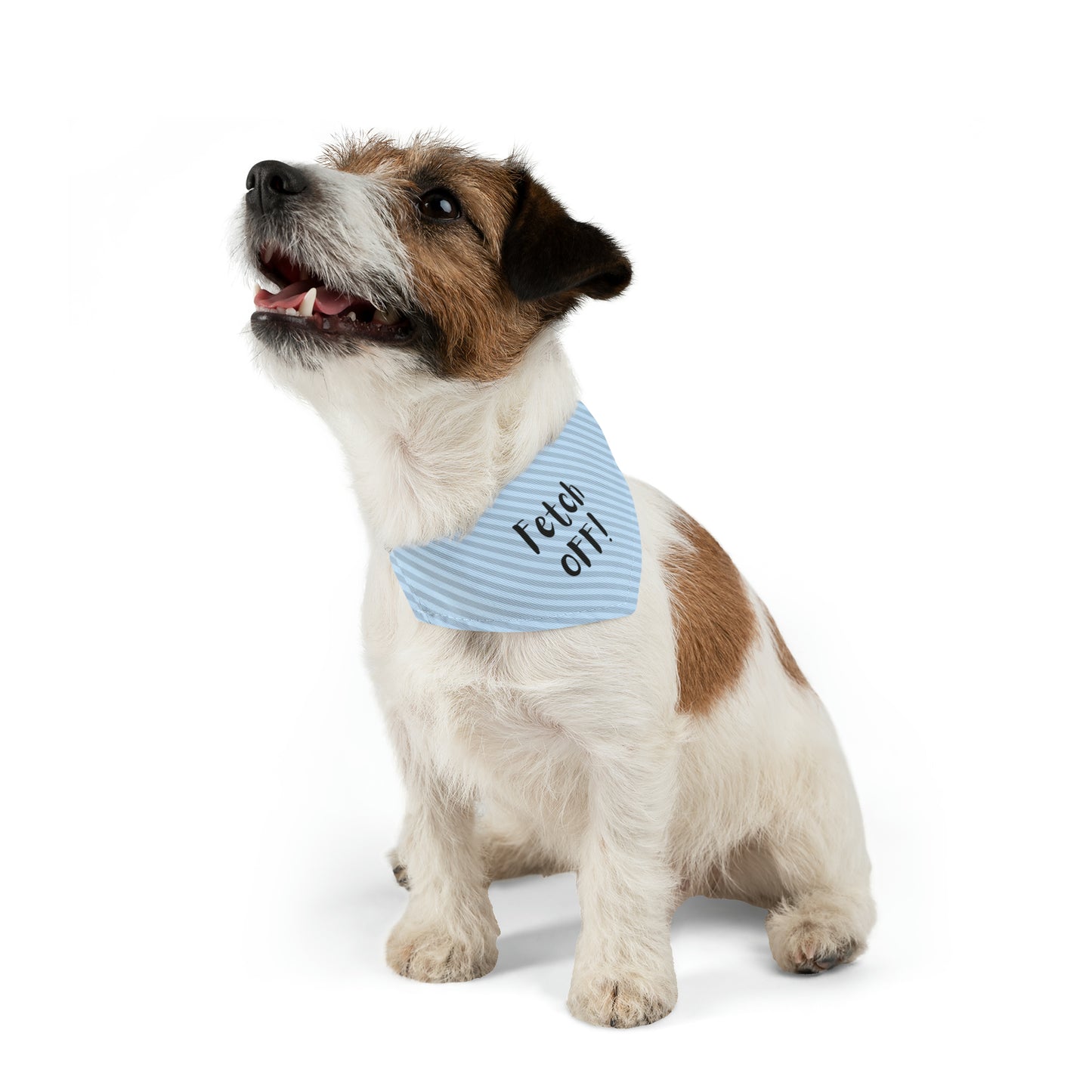 Fetch Off Pet Bandana Collar (blue stripped)