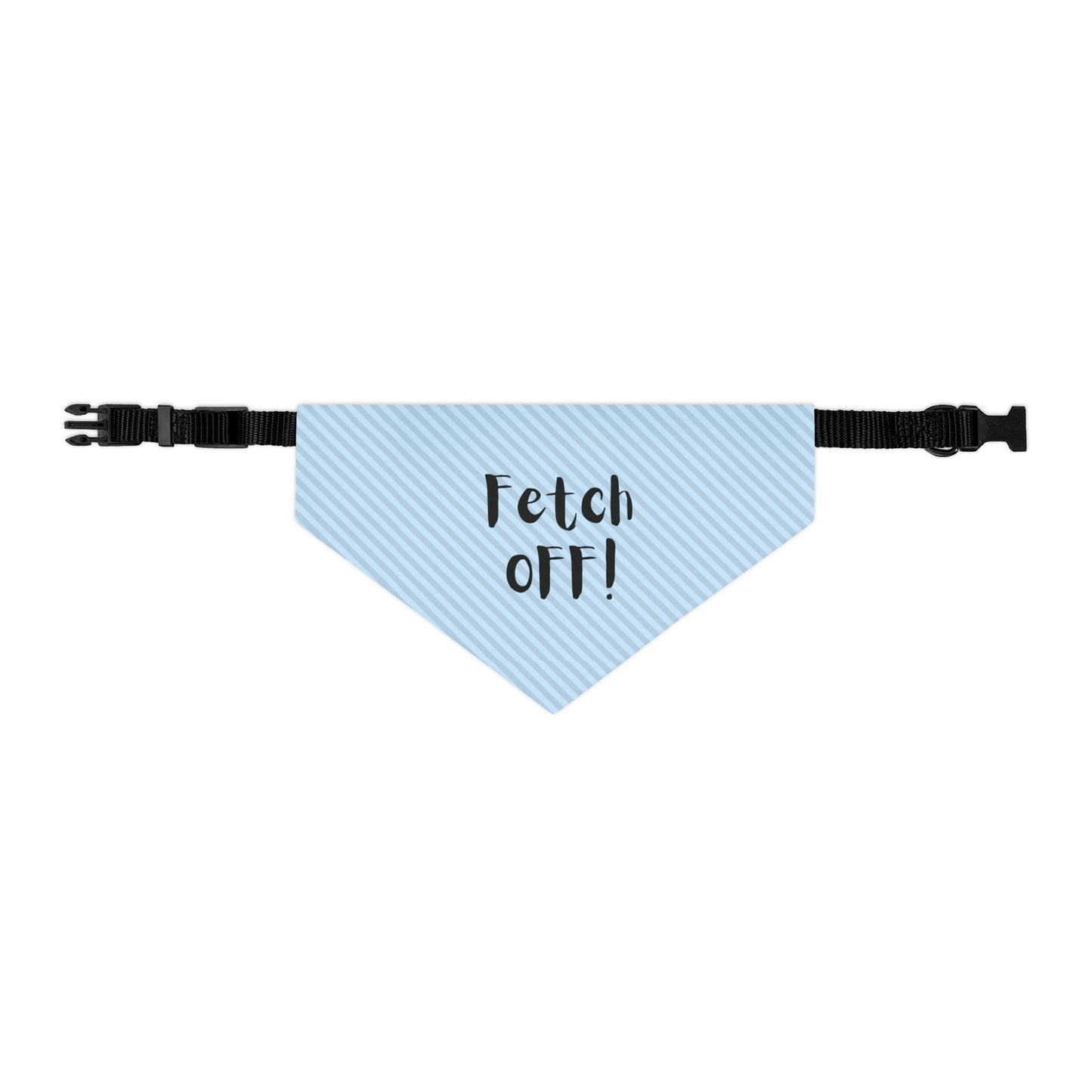 Fetch Off Pet Bandana Collar (blue stripped)