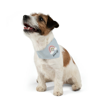 Rainbow Fetch Off Collar Bandana (grey)