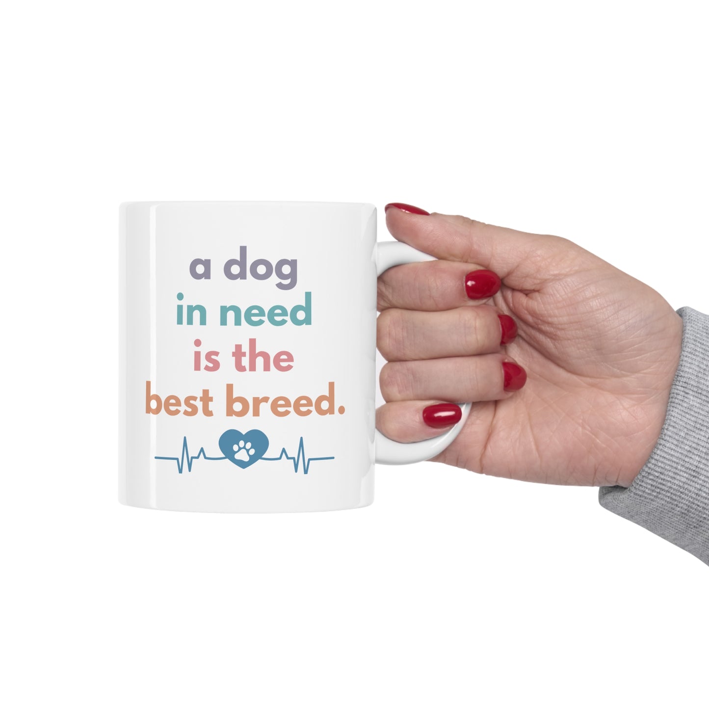 Paws of Compassion Ceramic Mug 11oz