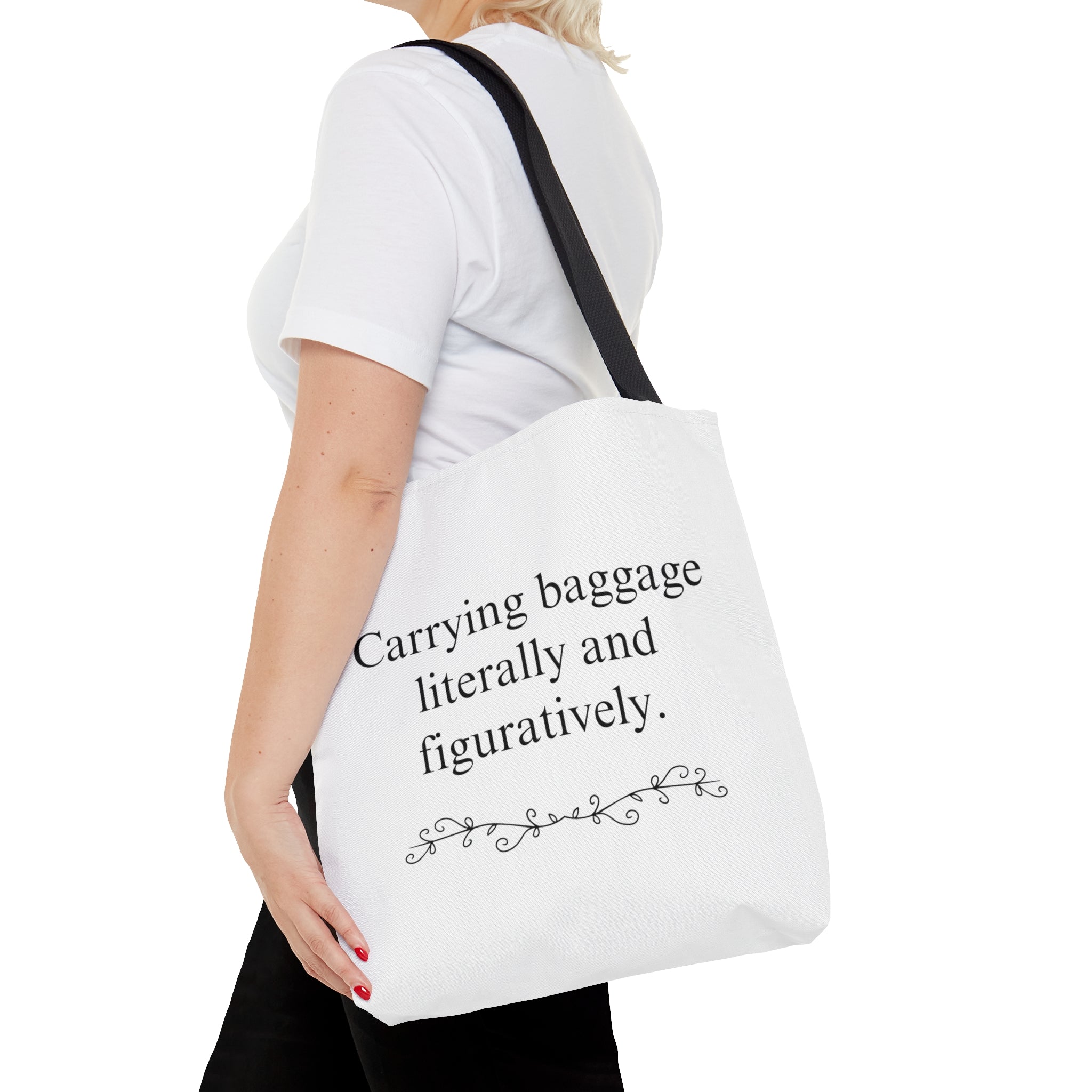 Emotional Baggage Tote (white) – Everyday Feels