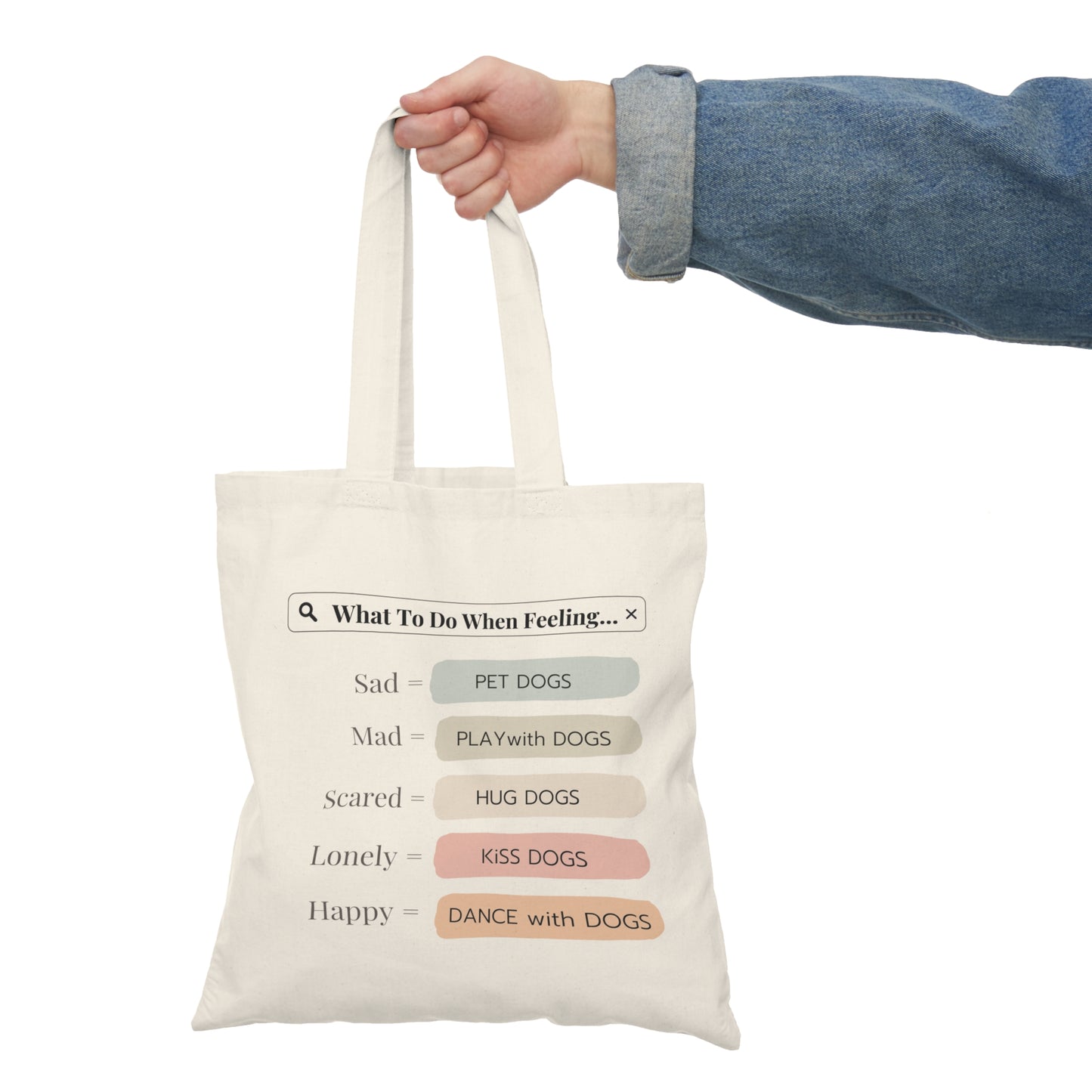 Pawsitively Comforting Natural Tote Bag