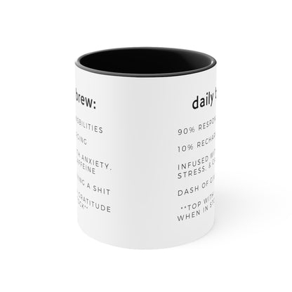 Daily Brew Ceramic Mug (11oz & 15oz)