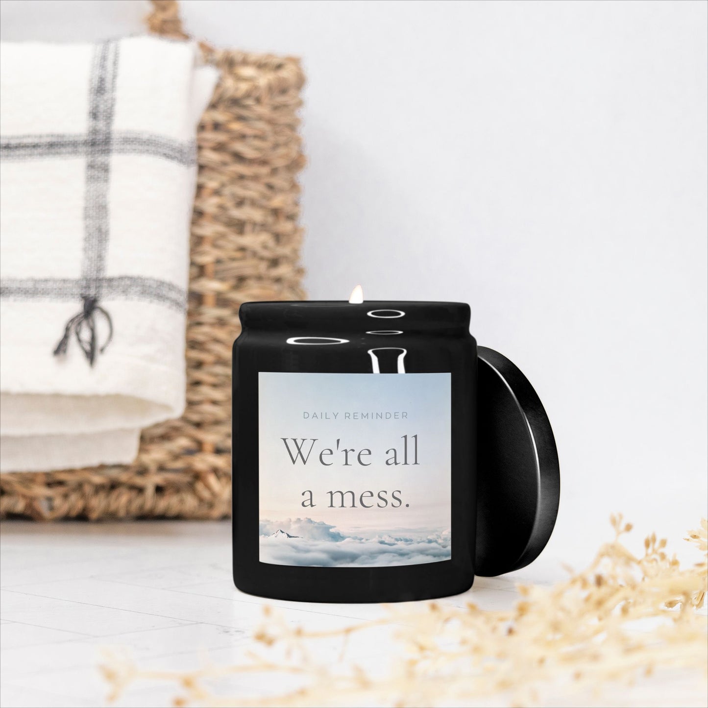 Embrace the Mess Candle Ceramic 8oz