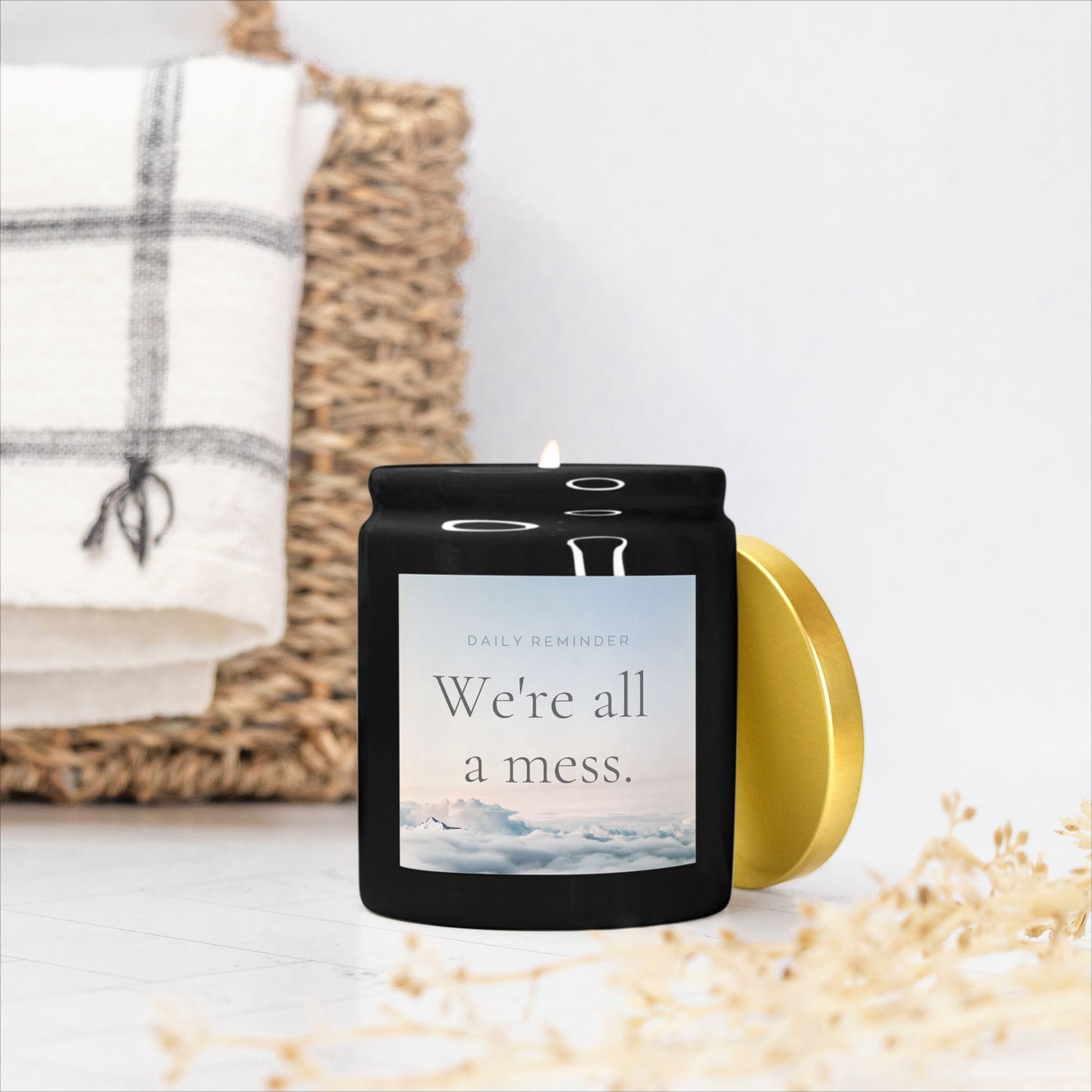 Embrace the Mess Candle Ceramic 8oz