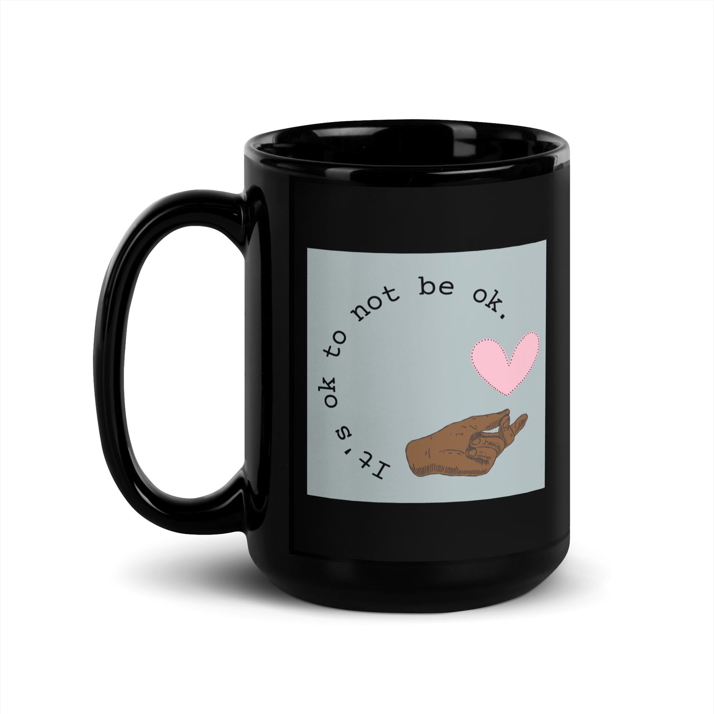 Heartfelt Awareness Black Mug (11&15oz)