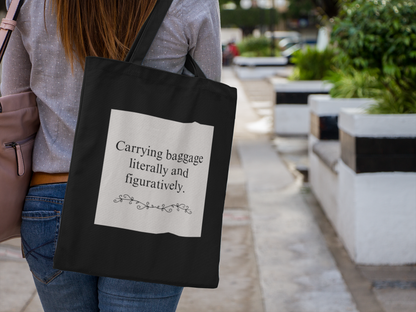 Emotional Baggage Tote (black/tan)