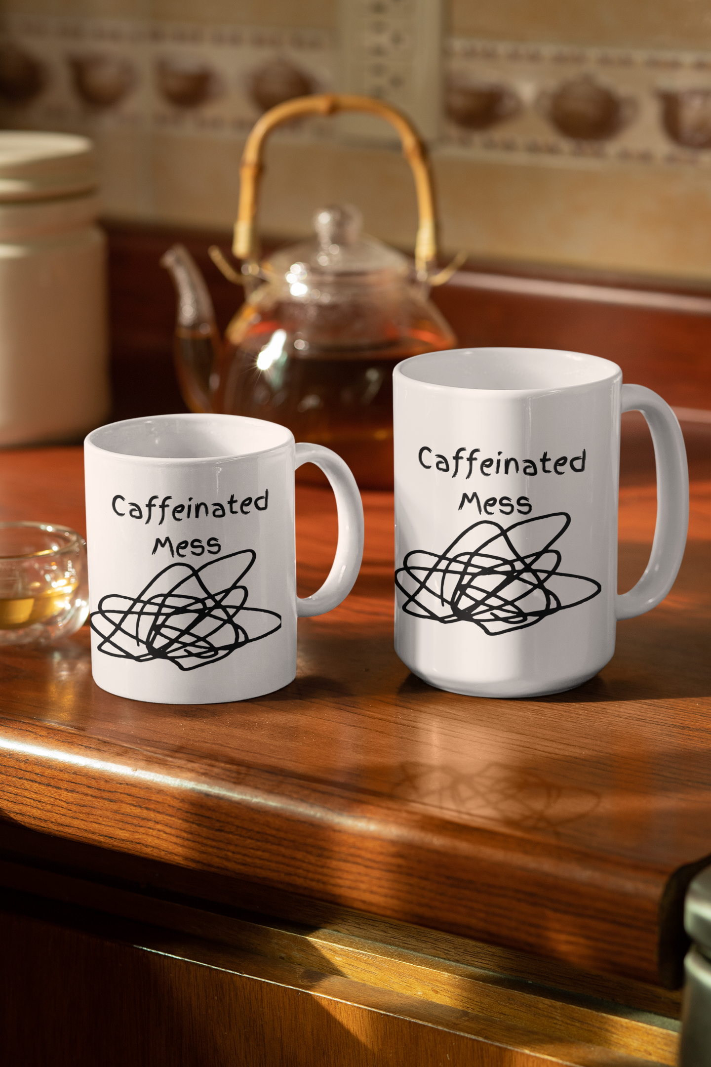 Caffeinated Mess Ceramic Mug (11&15oz)