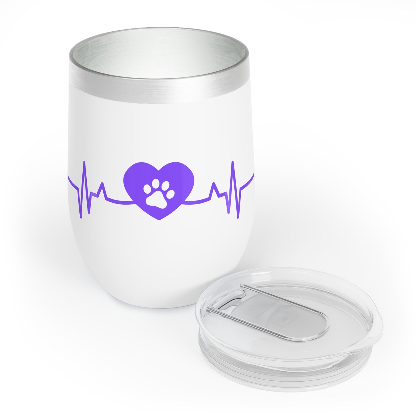 Paws and Hearts: Tumbler 12 oz (multiple colors)