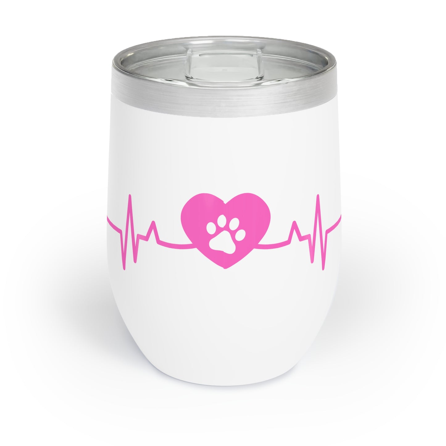 Paws and Hearts: Tumbler 12 oz (multiple colors)