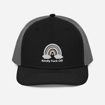 Rainbow Trucker Cap- Kindly Fuck Off