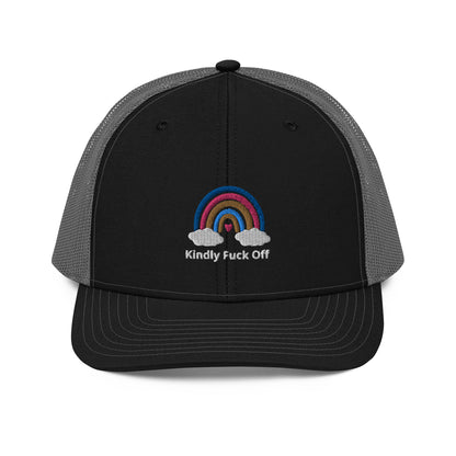 Rainbow Trucker Cap- Kindly Fuck Off