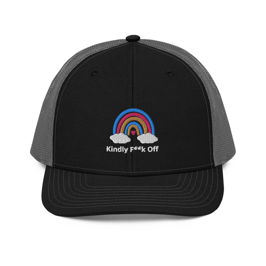 Rainbow Trucker Cap- Kindly F**K Off