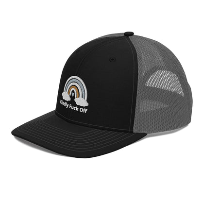 Rainbow Trucker Cap- Kindly Fuck Off