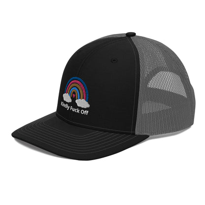 Rainbow Trucker Cap- Kindly Fuck Off