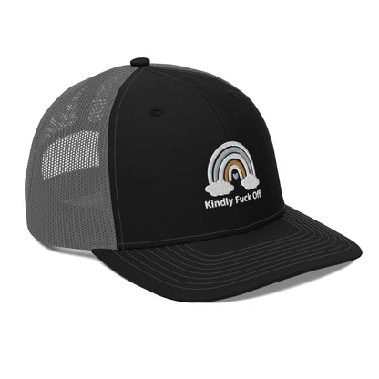 Rainbow Trucker Cap- Kindly Fuck Off