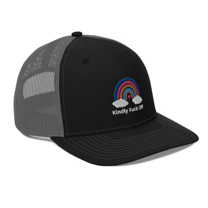 Rainbow Trucker Cap- Kindly Fuck Off