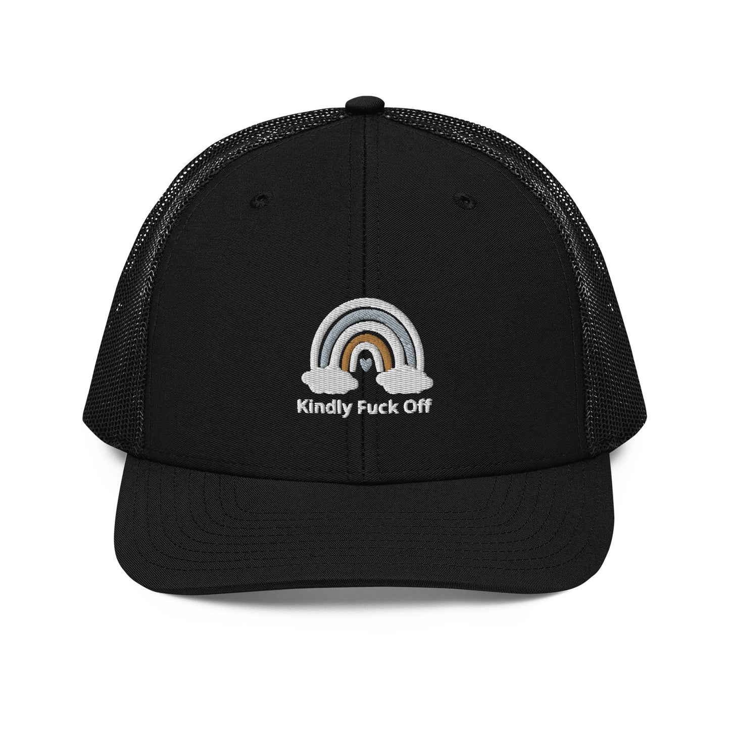 Rainbow Trucker Cap- Kindly Fuck Off