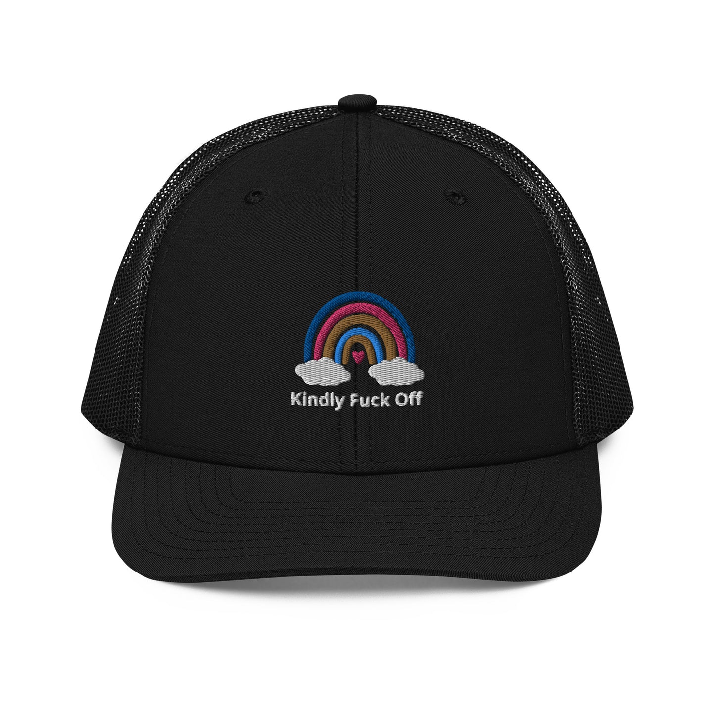 Rainbow Trucker Cap- Kindly Fuck Off