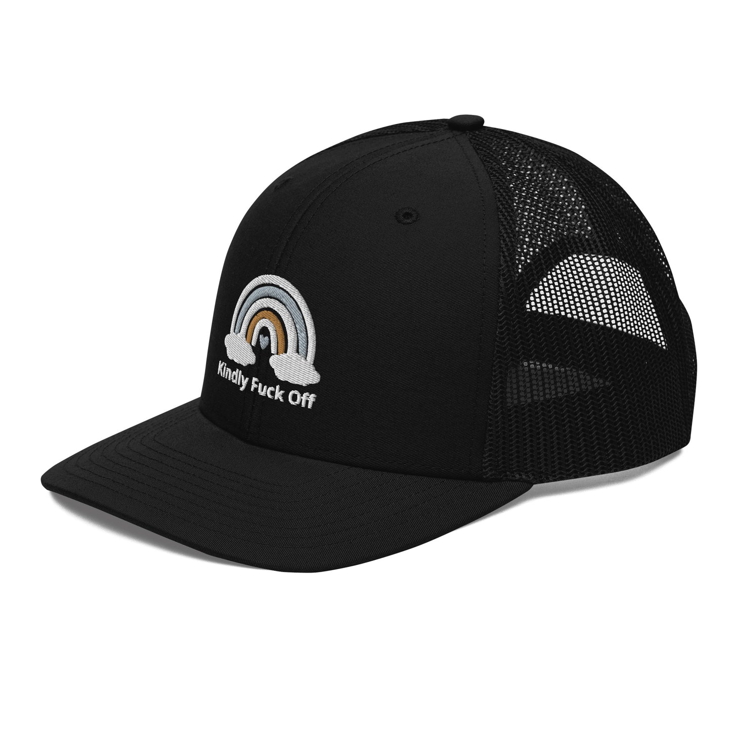 Rainbow Trucker Cap- Kindly Fuck Off