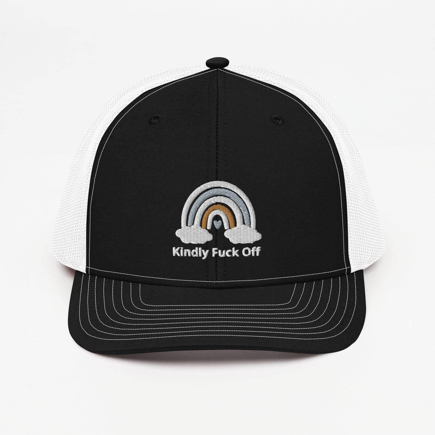 Rainbow Trucker Cap- Kindly Fuck Off