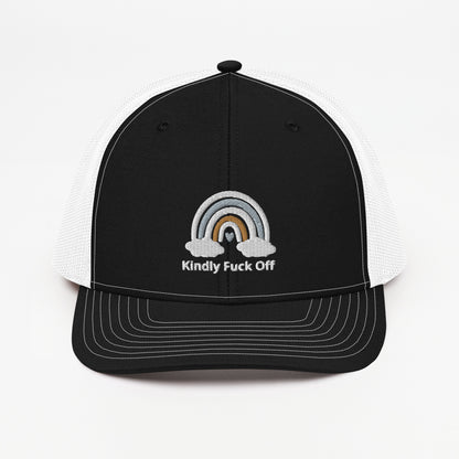 Rainbow Trucker Cap- Kindly Fuck Off