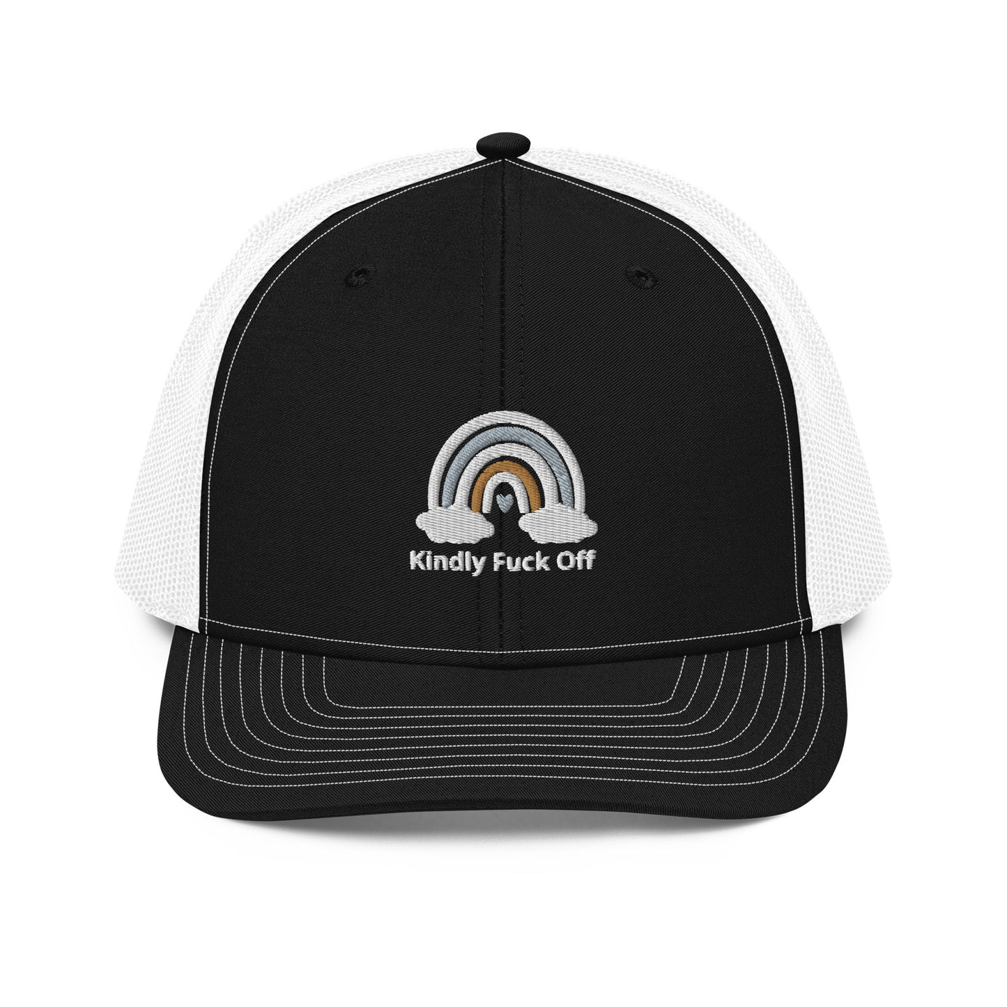 Rainbow Trucker Cap- Kindly Fuck Off