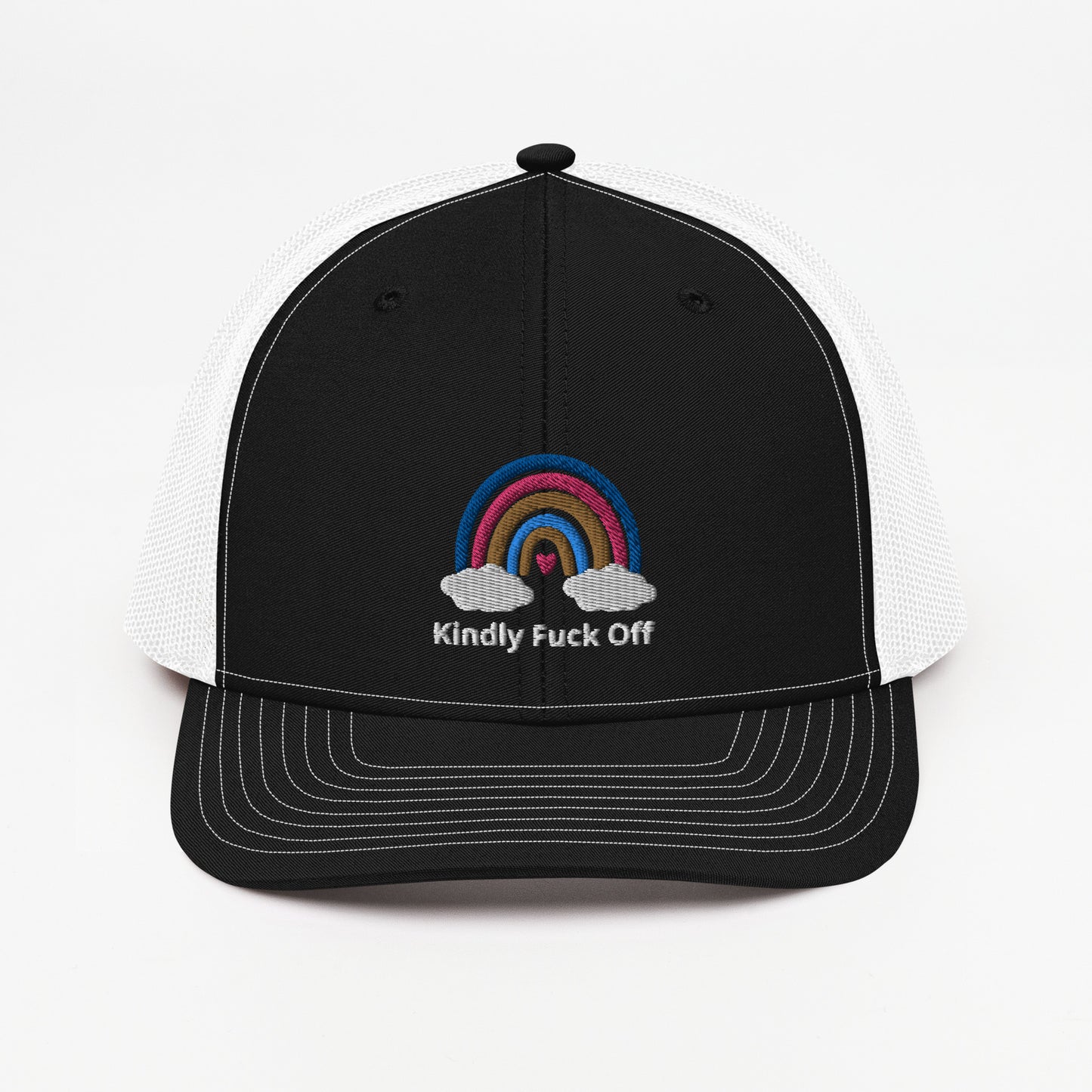 Rainbow Trucker Cap- Kindly Fuck Off