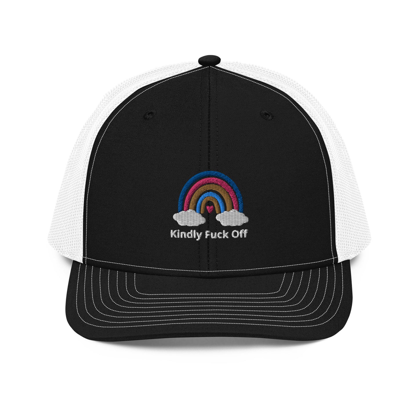 Rainbow Trucker Cap- Kindly Fuck Off