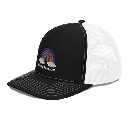 Rainbow Trucker Cap- Kindly Fuck Off