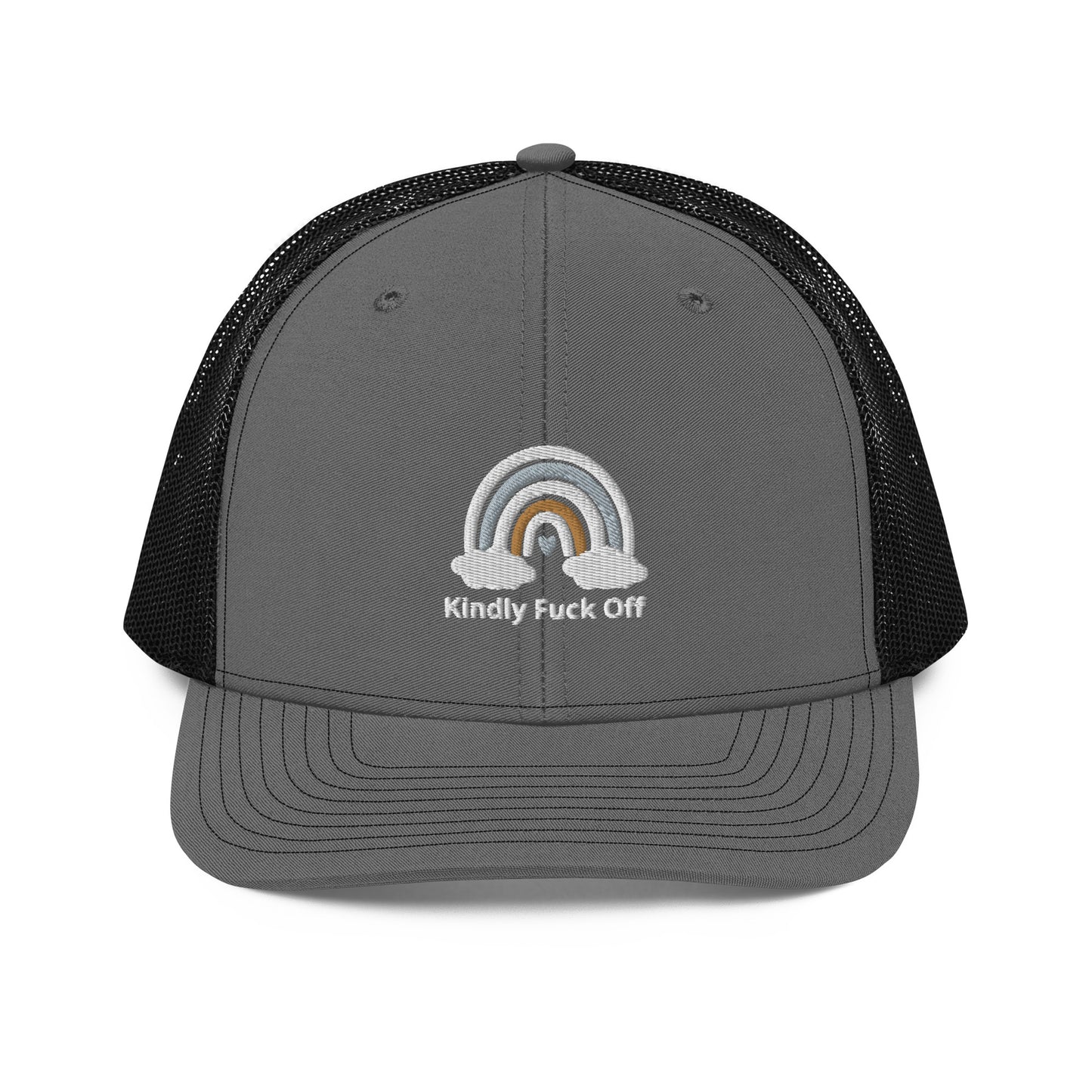 Rainbow Trucker Cap- Kindly Fuck Off