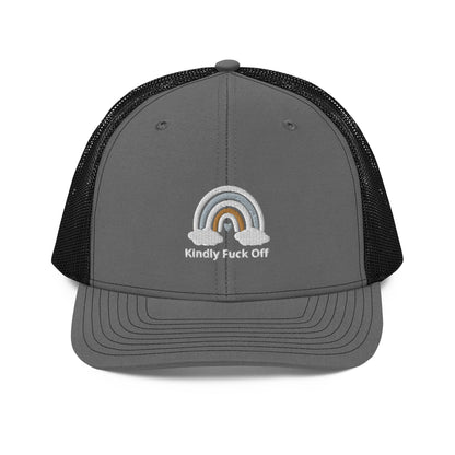 Rainbow Trucker Cap- Kindly Fuck Off