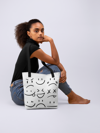 Everyday Expressions White Tote Bag