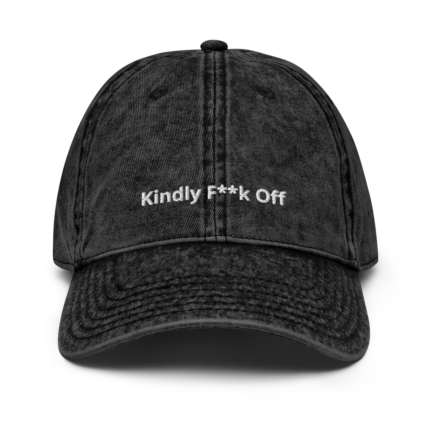 Vintage Cotton Twill Cap- Kindly F**k Off