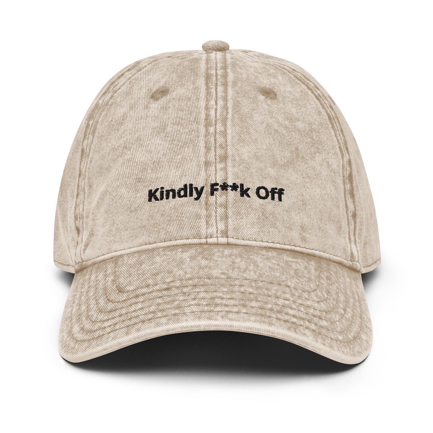 Vintage Cotton Twill Cap- Kindly F**K Off