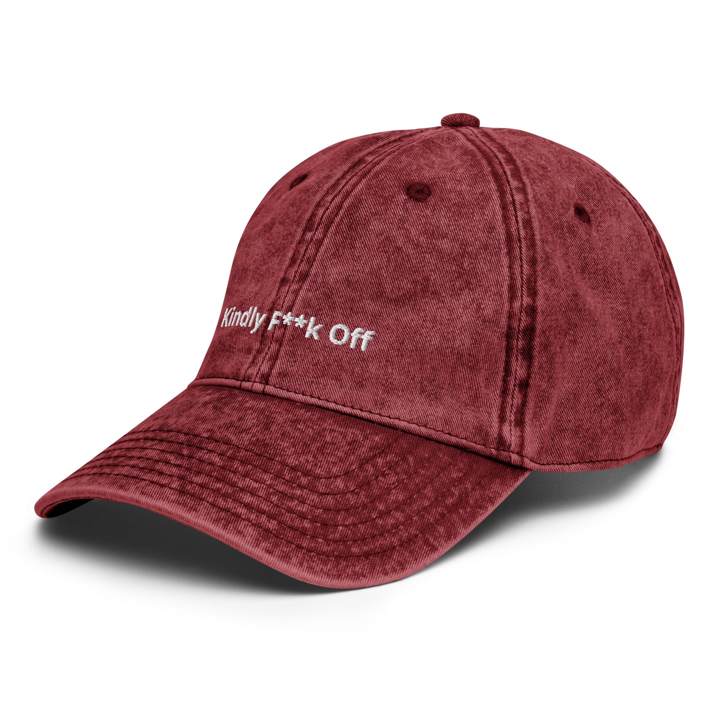 Vintage Cotton Twill Cap- Kindly F**k Off